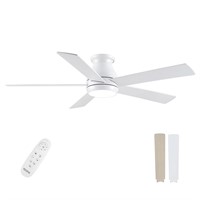 52 Inch Low Profile Ceiling Fans With Lights and