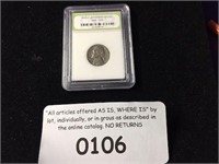 COIN 1959 EARLY JEFFERSON NICKEL SLABBED