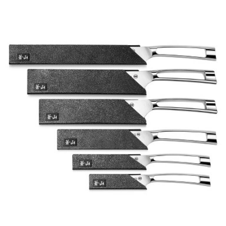 Cangshan 6pc Chef's Knife Guard Set Black