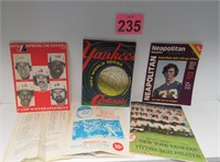 Baseball Programs w/ World Series 1960 & 1964