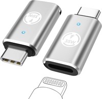 Lightning Female to USB C Male Adapter 2 Pack