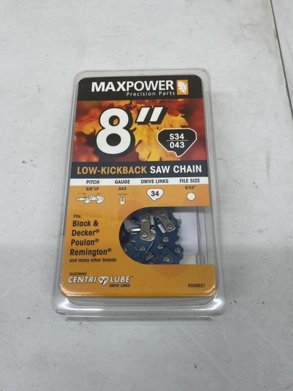 Maxpower 8" Chainsaw Chain Loop (S34)