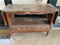 FRENCH PROVINCIAL DROP LEAF BUFFET TABLE