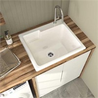 White Acrylic Utility Sink