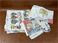 Vintage 1971 Peanuts Sheets Set