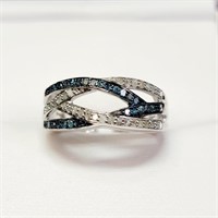 $500 Silver Diamond(~0.51ct) Ring
