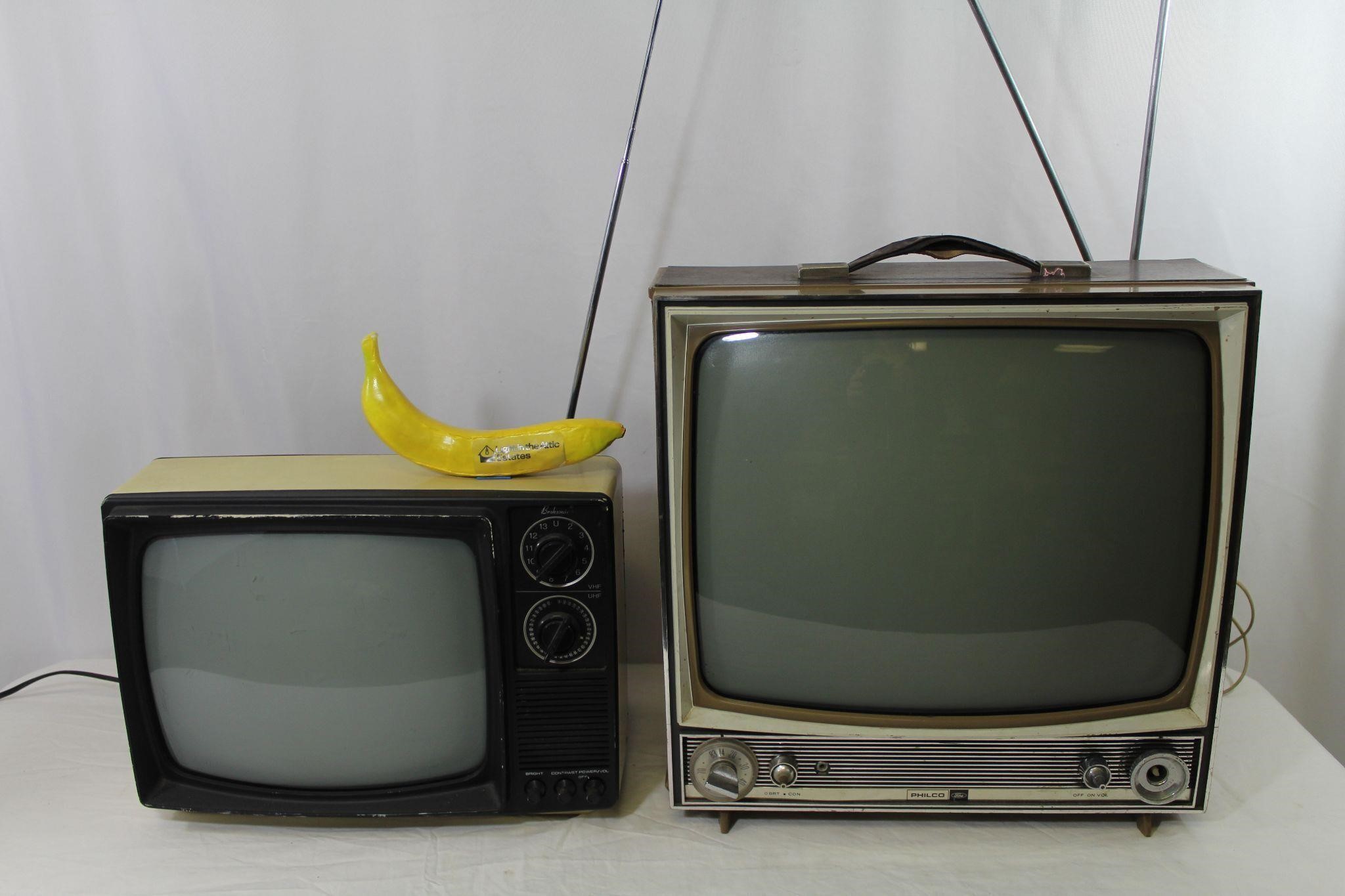 Pair of Vintage TV's - Ford & Broksonic