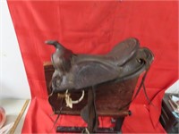 Vintage Western pony saddle.