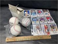 Baseball cards and baseball