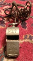"The Chief" nickel plated brass whistle