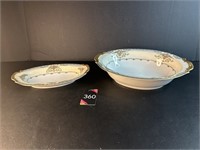 Noritake China 2 Serving Bowls Pattern Favorita