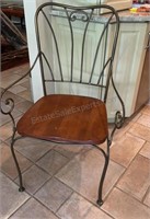 KINCAID Metal and Wood Dining Chair Heavy Solid
