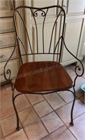 KINCAID Metal and Wood Dining Chair Heavy Solid