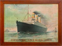 Holland America Line Lithograph in Colors