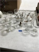 asst wine glasses