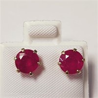$965 10K  Ruby(3.1ct) Earrings