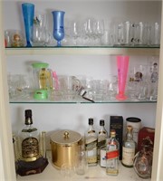 DRINKING GLASSES AND COLLECTOR BOTTLES