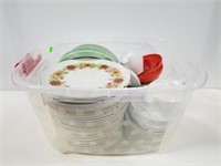 Assorted Melamine dish collection