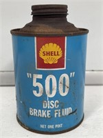 SHELL “500” Disc Brake Fluid 1 Pint Tin