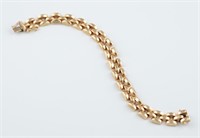 14k Panther link bracelet.