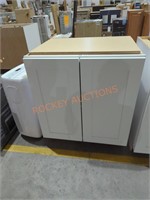 30" x 22" x 35" white wall cabinet