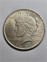 1922 Peace Silver Dollar Coin