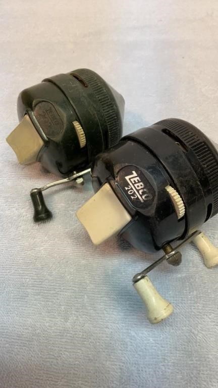 Two Zebco 202 reels