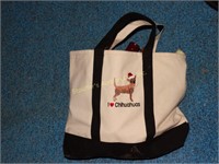 Tote with umbrellas