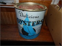 Oyster tin can - Hughlett Seafood, Kilmarnock, VA