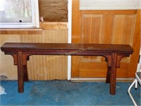 Wooden bench - approx. 20"Hx53.5"Wx6.5"D