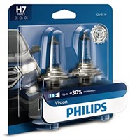 Philips H7 Vision Upgrade Headlight Bulb with up