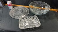 Clear glass pieces