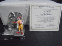 1995 McDonalds Welcome Friends Pewter Figure