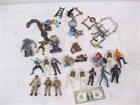 Lot of Assorted Action Figures & Toy Accessories