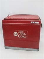 1960'S/70'S COCA COLA COOLER WITH TRAY