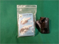 Grip and holster for NAA GHG revolver magnum.