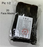 20 Pak Disposable Face Masks