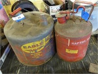 2 metal gas cans