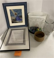 Blank Award, Framed Needlepoint and More