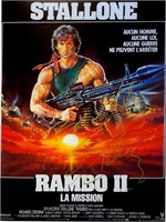 Sylvester Stallone Autograph Rambo Poster