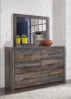 Ashley Drystan Rustic Dresser and Mirror