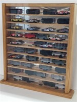 Stock Cars in Display Case