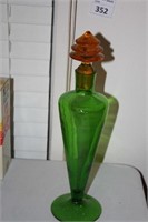 Interesting Glass Decanter with Stopper