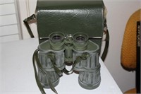 Vintage binoculars in original case