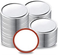 Regular Mouth Canning Lids 70mm- 25Pcs, Silver