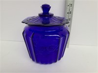 Depression Style Glass Cannister / Cookie Jar