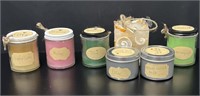 7 Handmade with Love Candles with Different