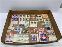 Vintage Unused US &ba Few Foreign Postage Stamps