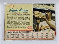 1962 Post Hank Aaron #149