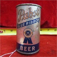 1940's Pabst Blue Ribbon beer can bank.